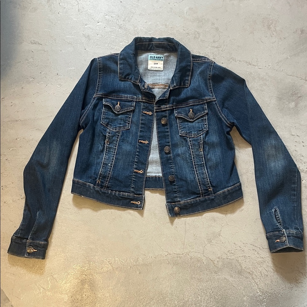 Old Navy Dark Blue Denim Jacket women’s